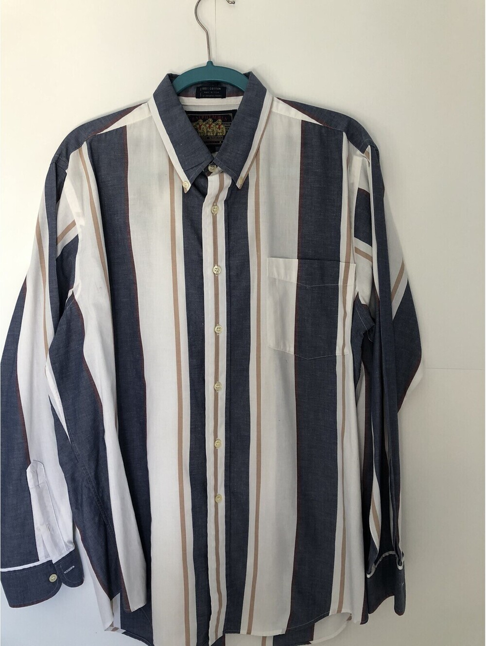 Vintage Ralph Lauren Pure Quality Chaps Mens Shirt Size Large Button Down